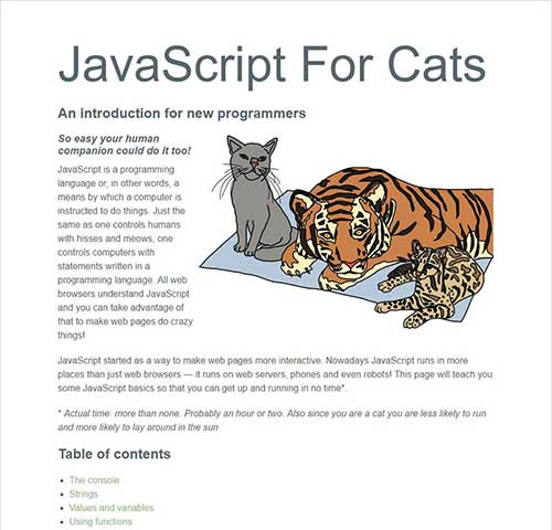 JavaScript
for cats by Max Ogden JavaScript
for cats by Max Ogden